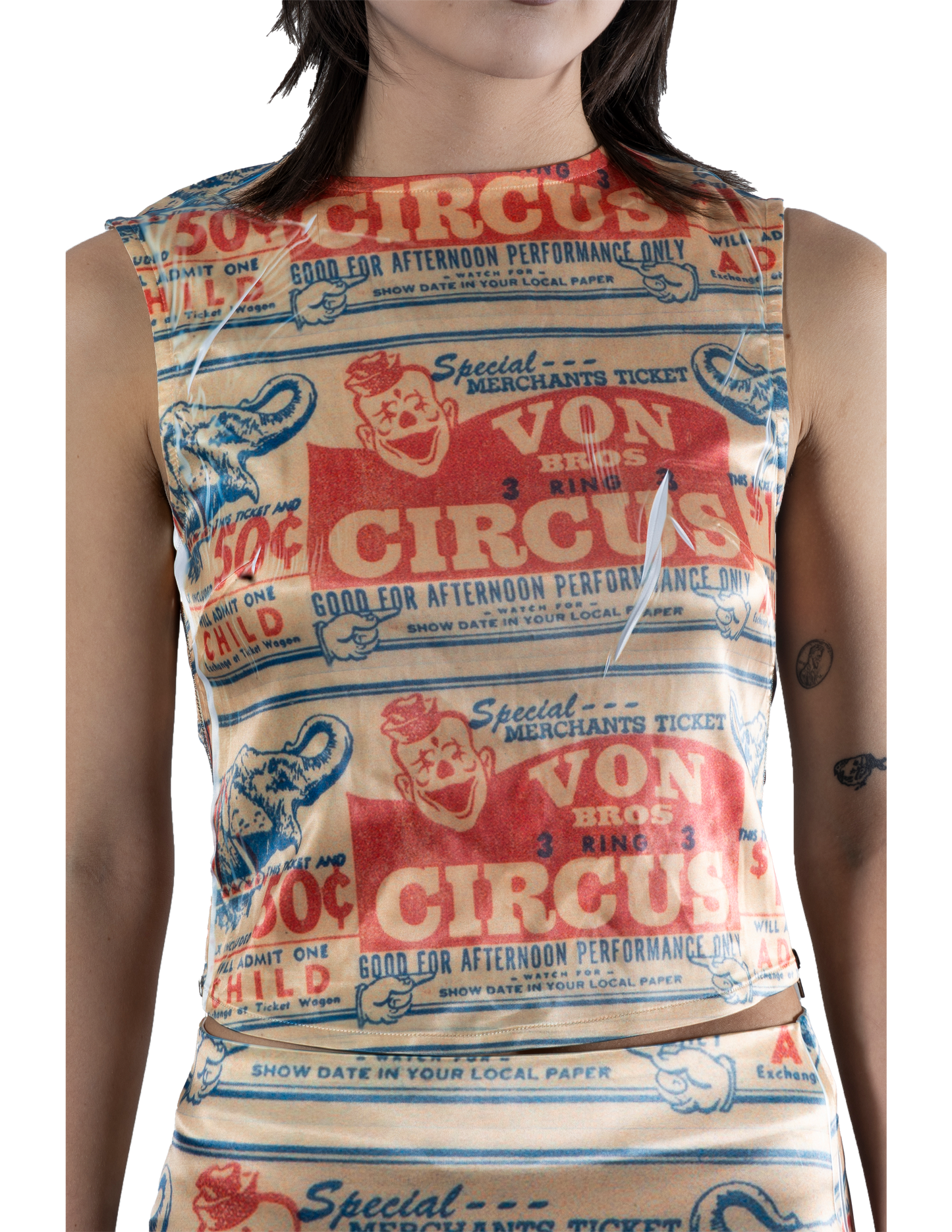 circus satin tank